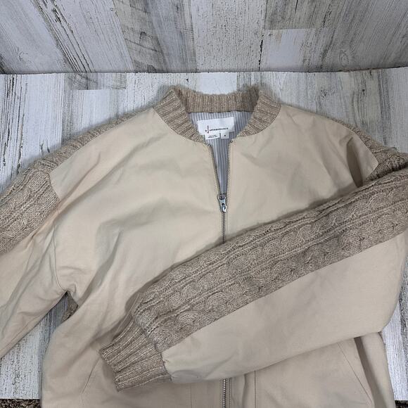 By Anthropologie Mixed-Media Wool & Cotton Jacket – Women’s Medium – MSRP $168 - Picture 7 of 10